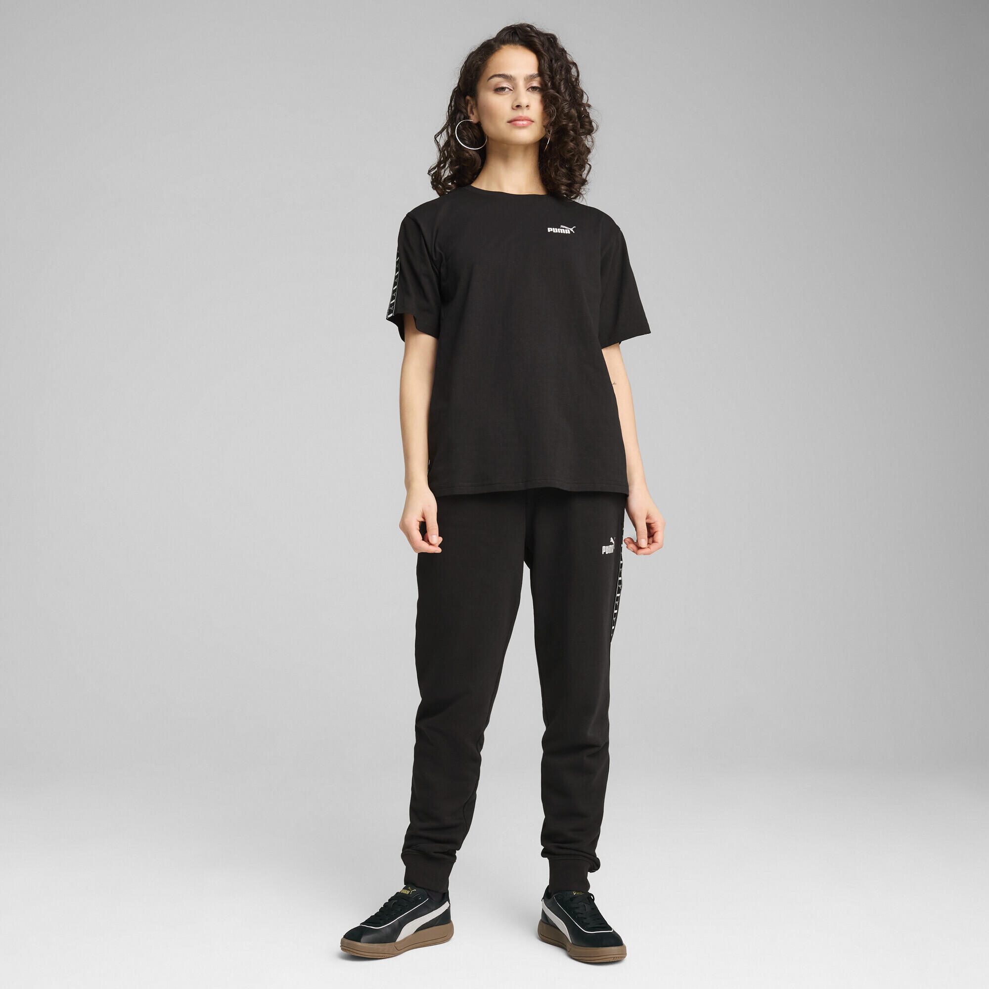 T-shirt ESS TAPE vestibilità comoda da donna PUMA Black 5/7