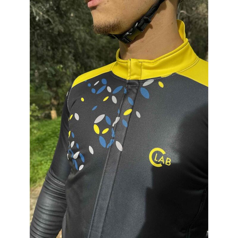 Veste Hiver Imperméable PIRINEUS Croisillons Noir/Jaune