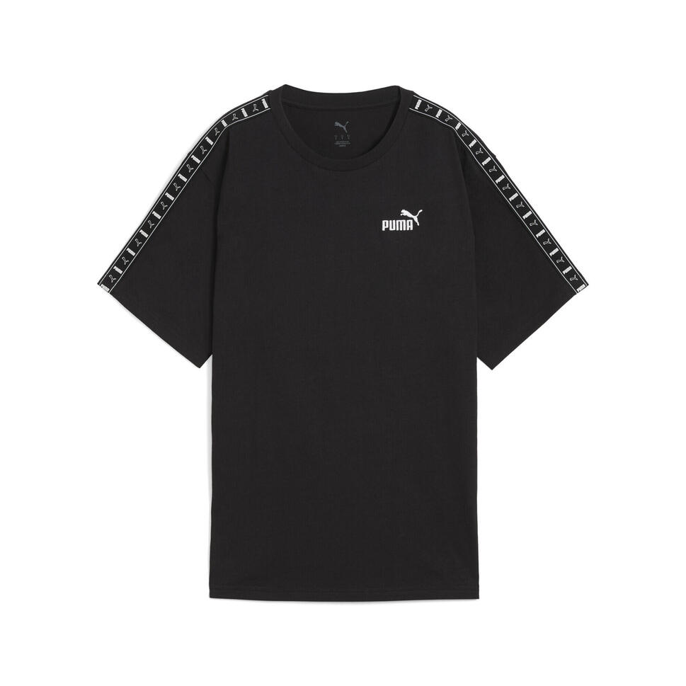 Damska koszulka ESS TAPE o luźnym kroju PUMA Black