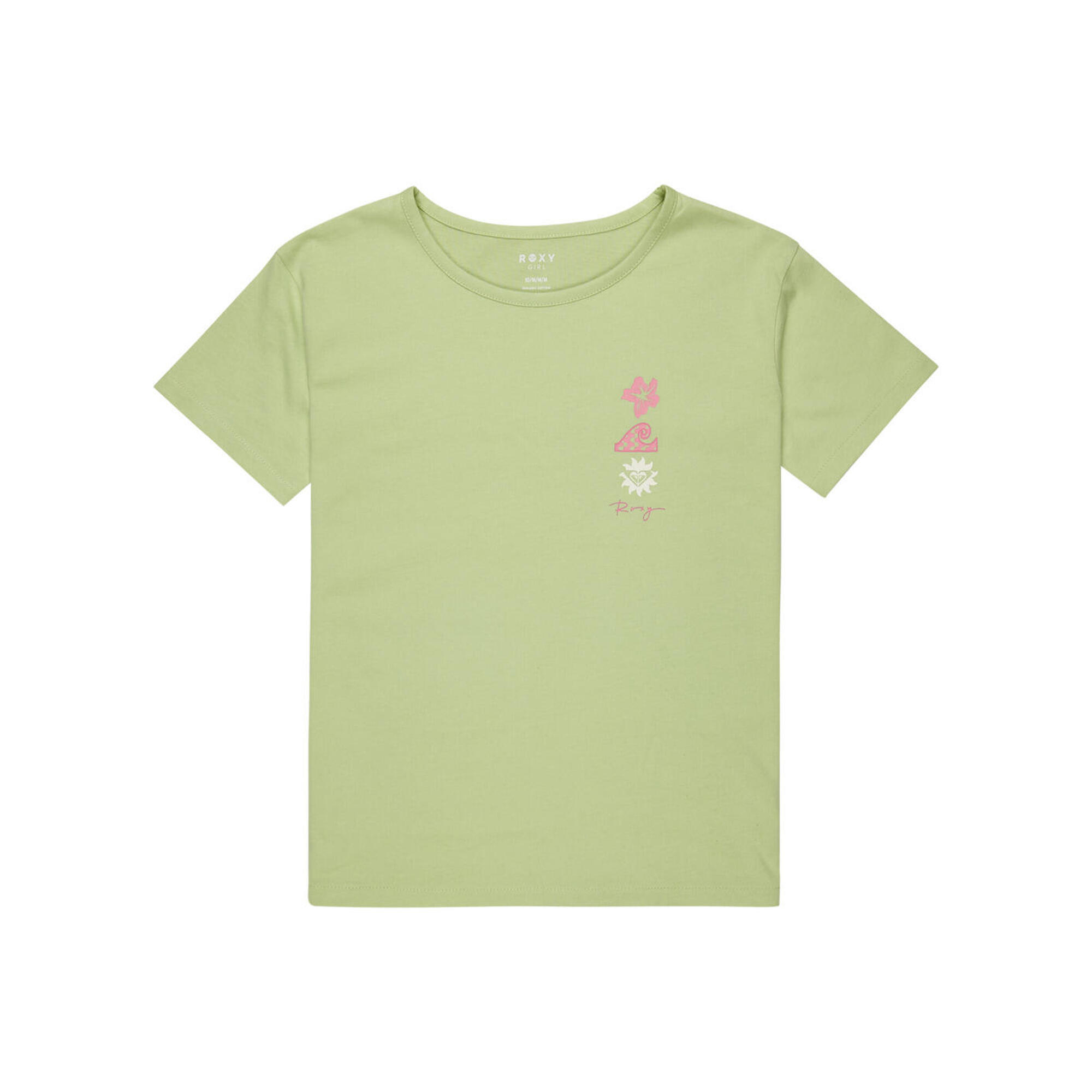 Roxy - T-shirt À Manches Courtes Day And Night Vert Fille - T-shirt Manches Courtes - Vert - 10 À 12 Ans - Decathlon