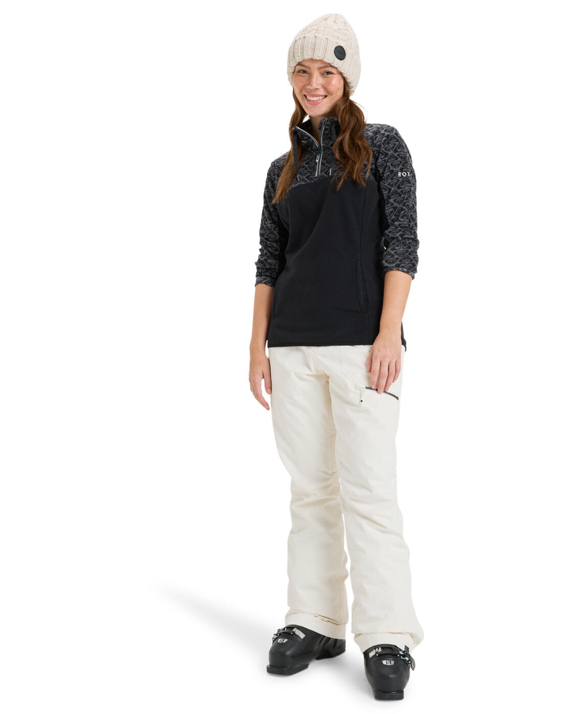 Couche intermédiaire technique SAYNA HALF ZIP Noir Femme 4/5
