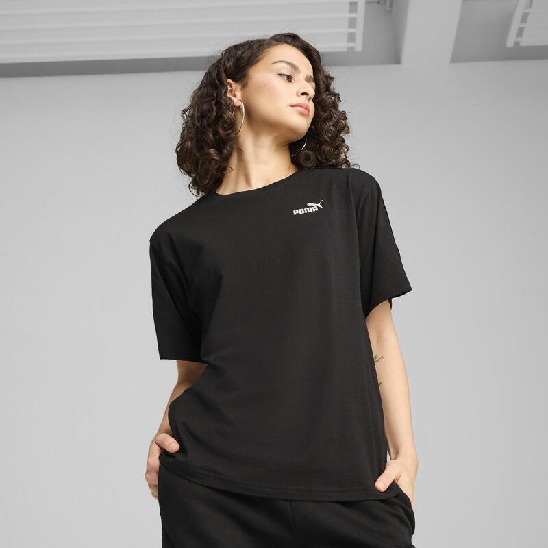 Tricou Femei ESS Tape Relaxed Fit T-Shirt Negru PUMA