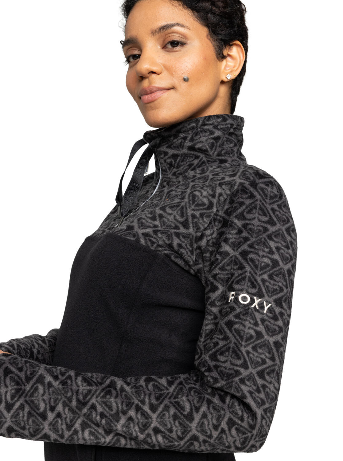 Couche intermédiaire technique SAYNA HALF ZIP Noir Femme 3/5