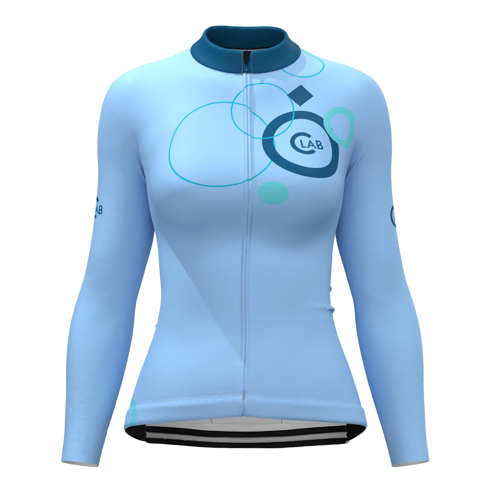 Camisola de ciclismo de manga comprida para senhora