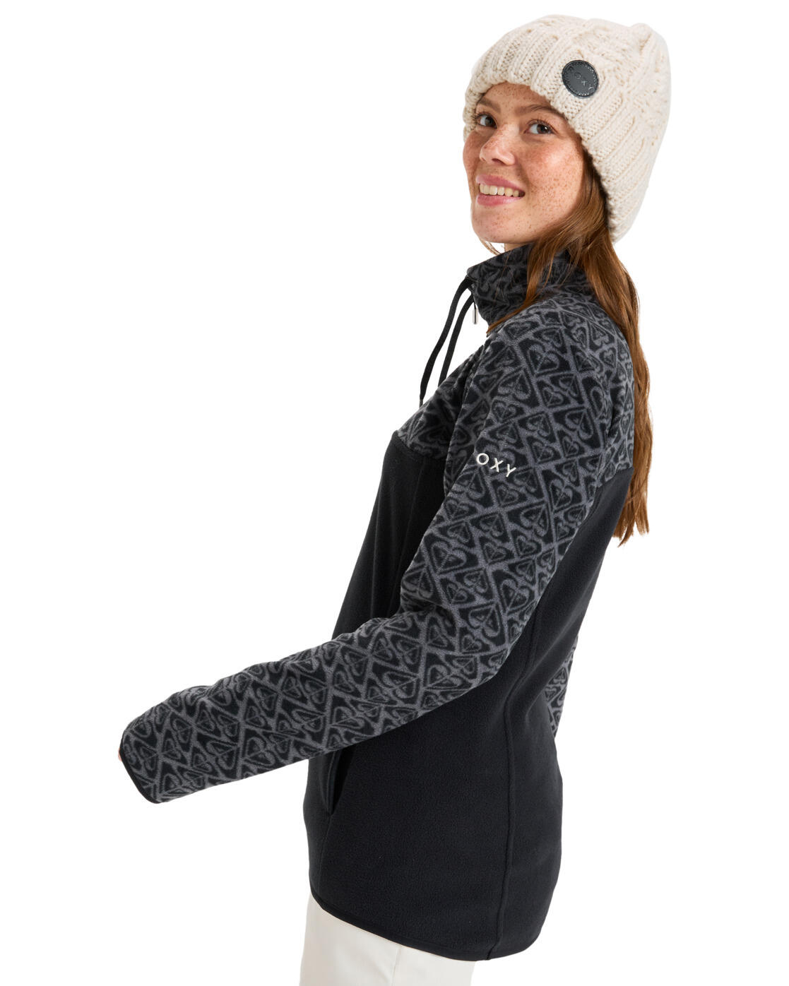 Couche intermédiaire technique SAYNA HALF ZIP Noir Femme 2/5