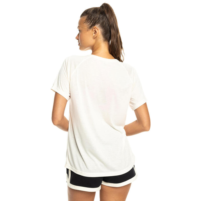 T-shirt technique EVERYDAY FLOW Beige Femme