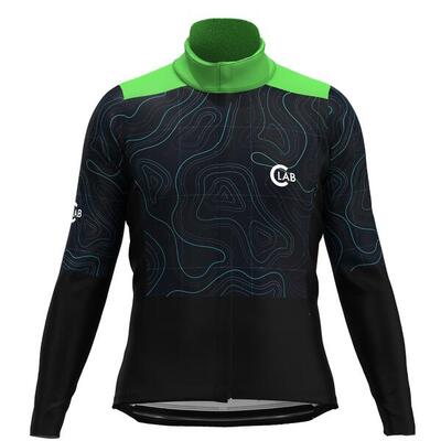PIRINEUS WASSERDICHTE WINTERJACKE MIT SCHWARZ/GELBEN KREUZEN