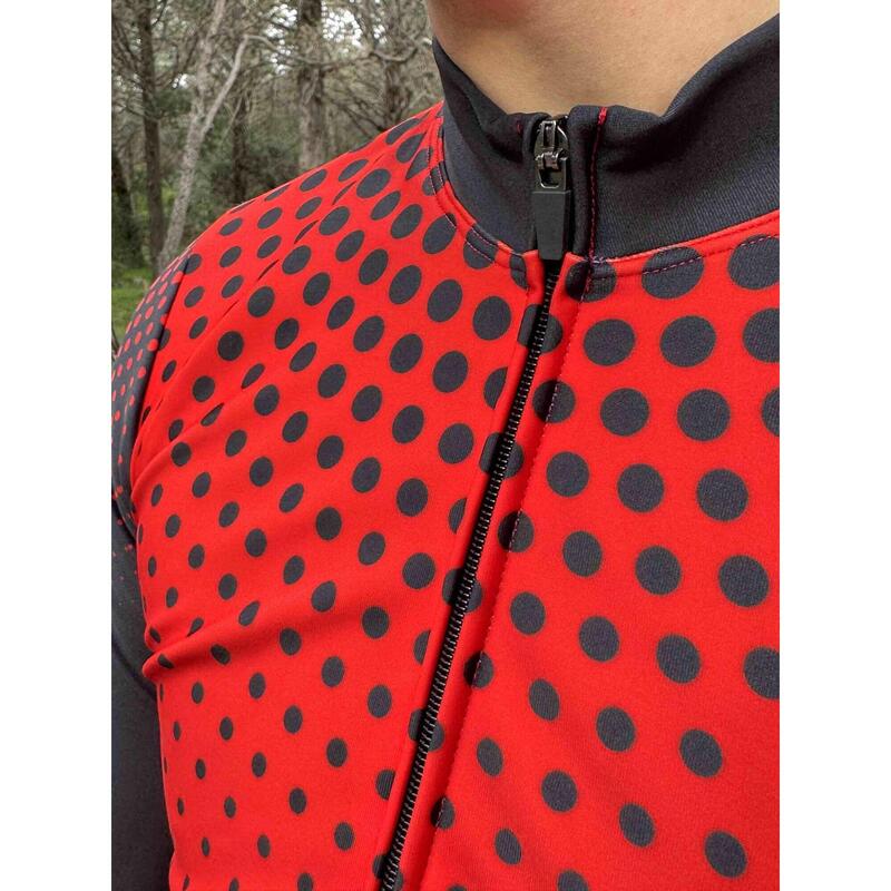 Zateplený cyklistický dres s dlouhým rukávem