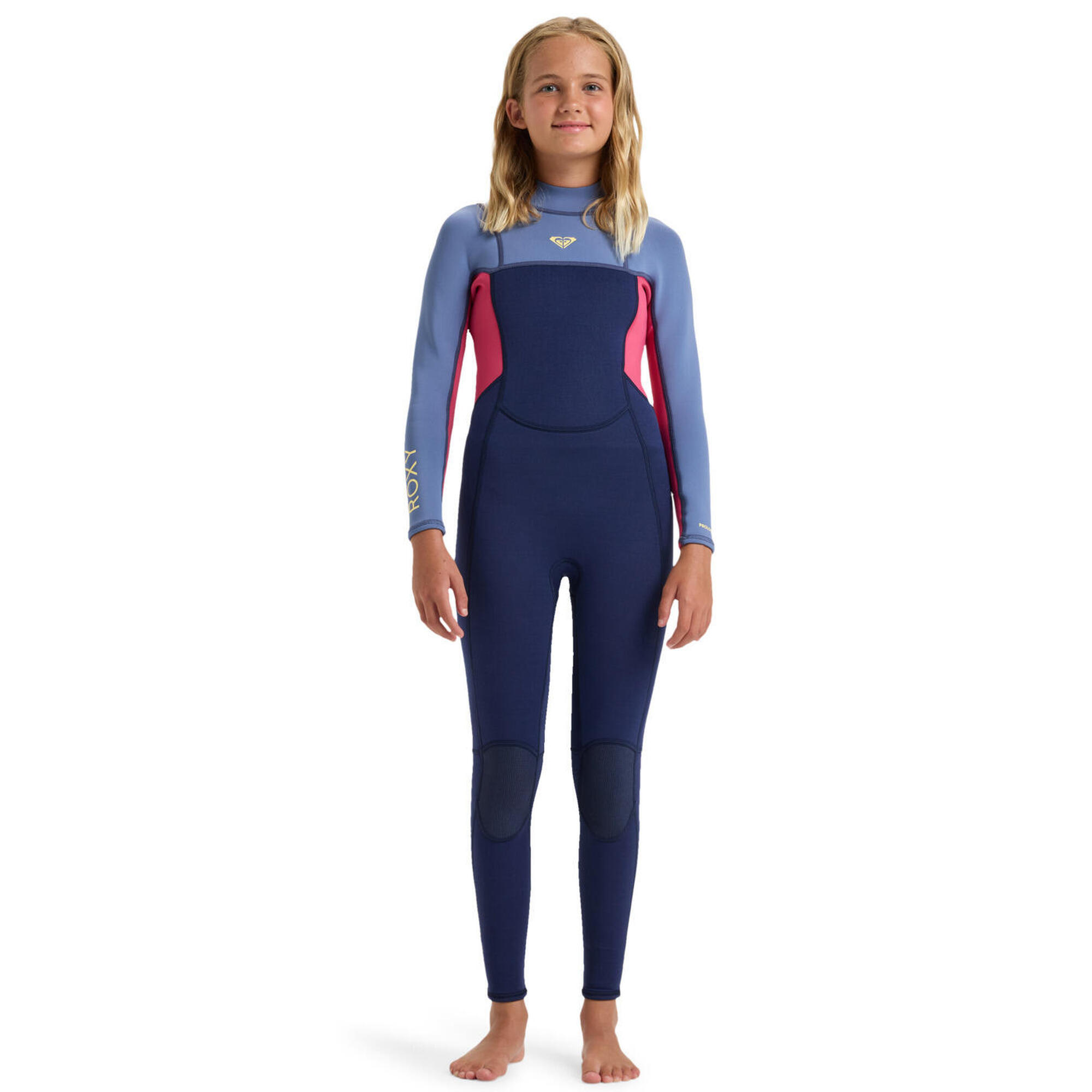 Roxy - Combinaison De Surf Back Zip 3/2mm Prologue Bleu Fille - Combinaison Néoprène - Bleu - 14 À 16 Ans - Decathlon