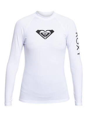Langärmliger rashguard whole hearted weiss dames