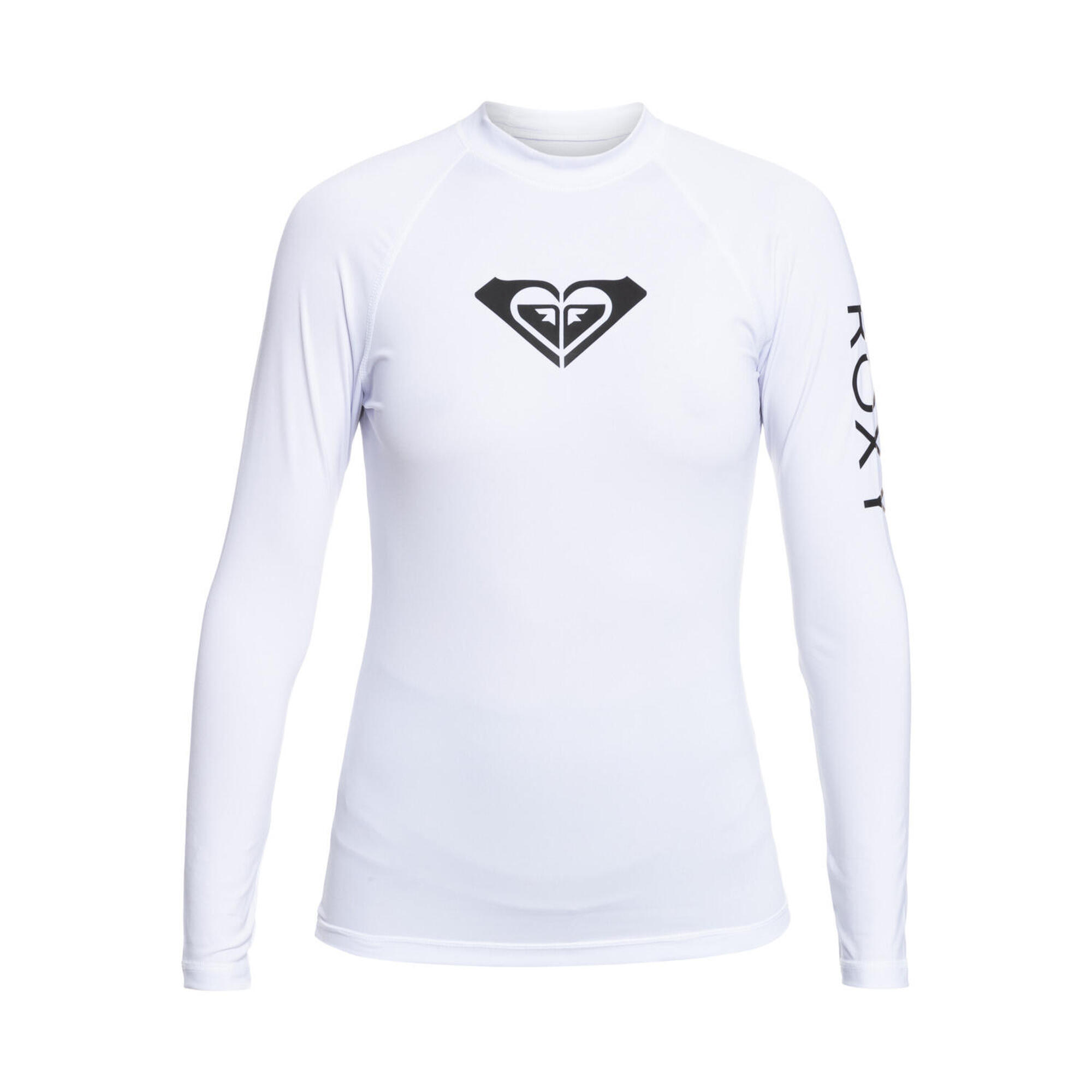 Roxy - Lycra Manches Longues Whole Hearted Blanc Femme - Haut De Maillot De Bain - Blanc - 38 S - Decathlon
