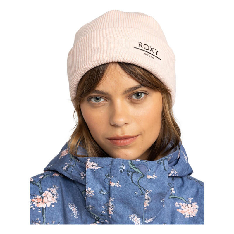 Bonnet en tricot côtelé FOLKER Rose Femme