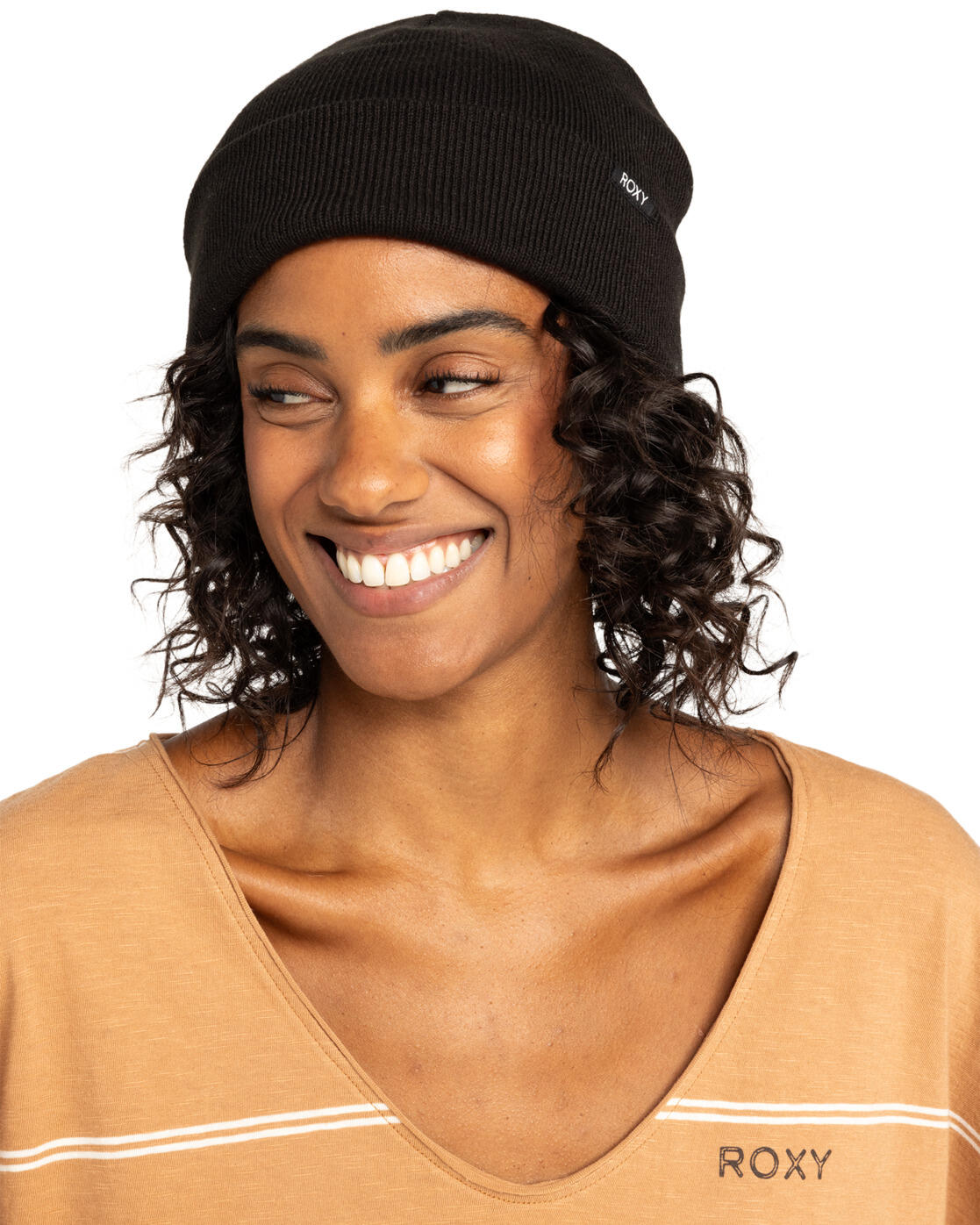 ROXY Mütze mit Krempe TROPICAL SNOW Schwarz Frauen