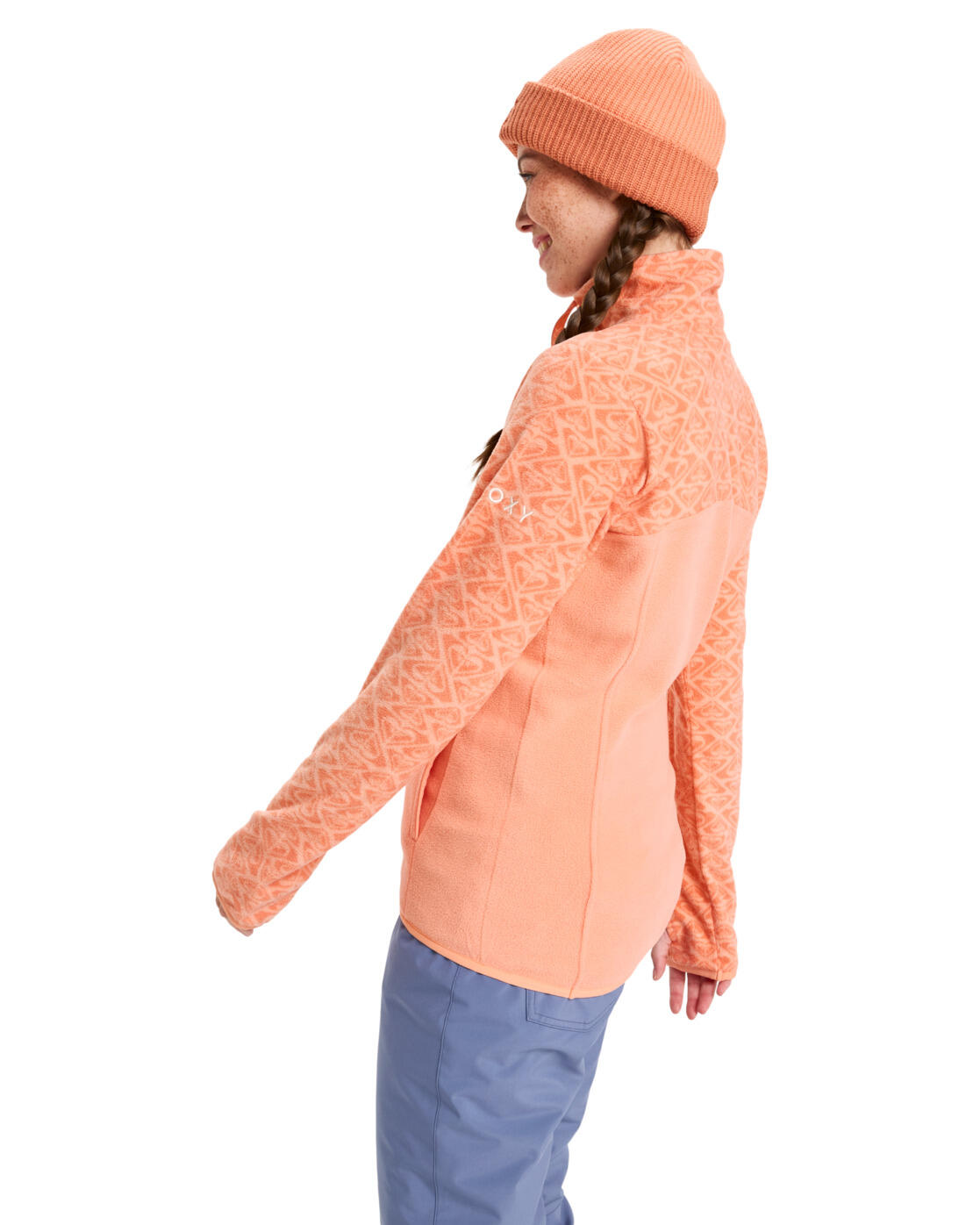 Polaire à demi-zip SAYNA Rose Femme 2/4