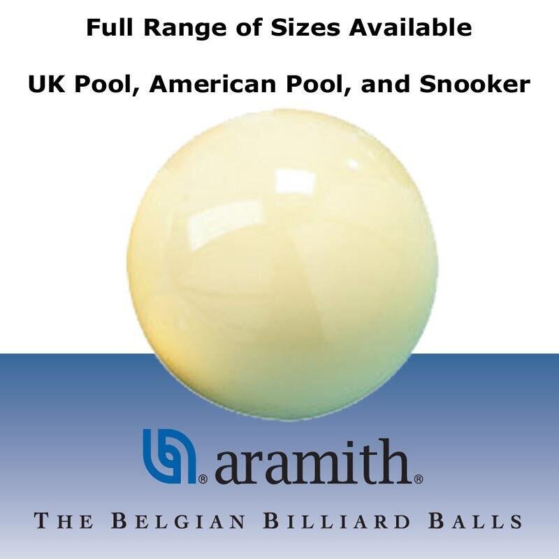 Aramith Snooker  White Cue Ball 2/16 inch 2/3