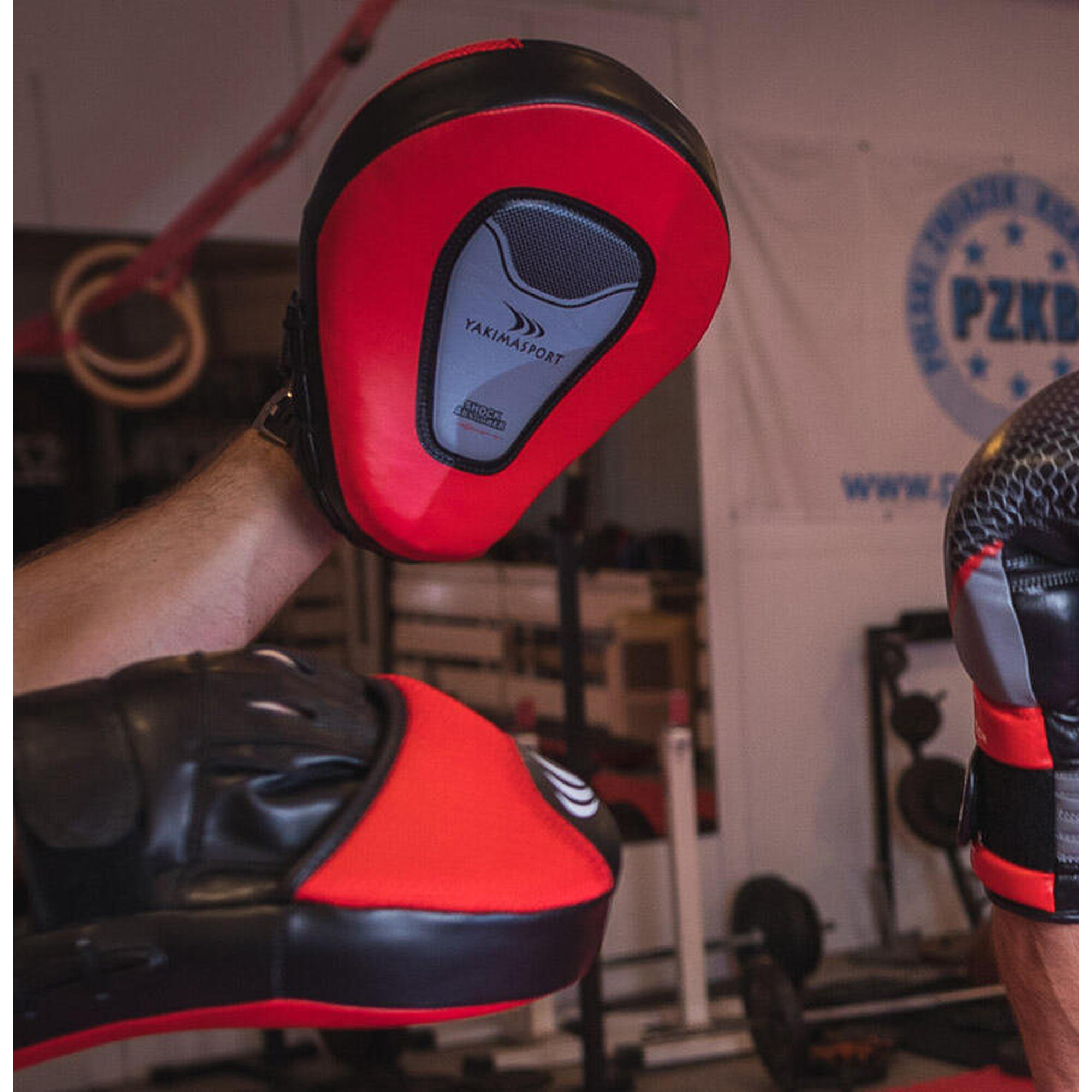 Bănci de antrenament din piele - scuturi de box MMA Kickboxing (2 buc).