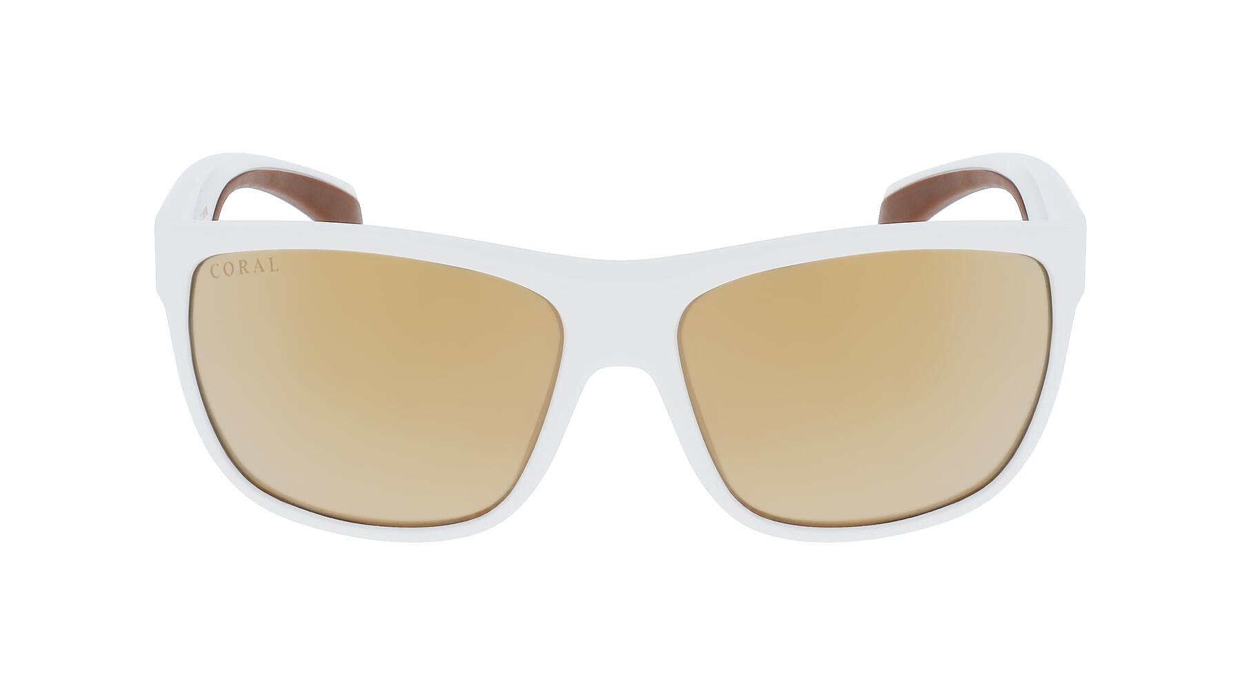 CORAL EYEWEAR Adventurers White/Gold Polarised Sunglasses
