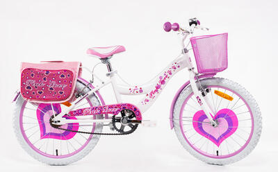 SCH Pink Love 12" bicicletta bambina con accessori