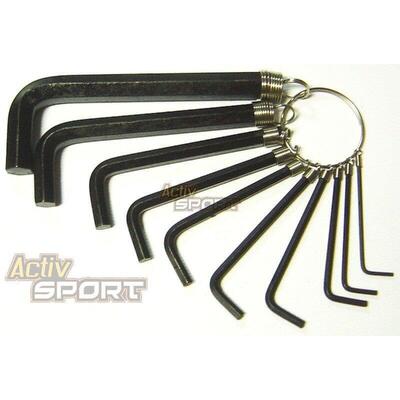 KLUCZE IMBUSOWE - ZESTAW imbusy imbus 10 - części KL-9701A