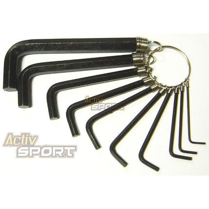 KLUCZE IMBUSOWE - ZESTAW imbusy imbus 10 - części KL-9701A