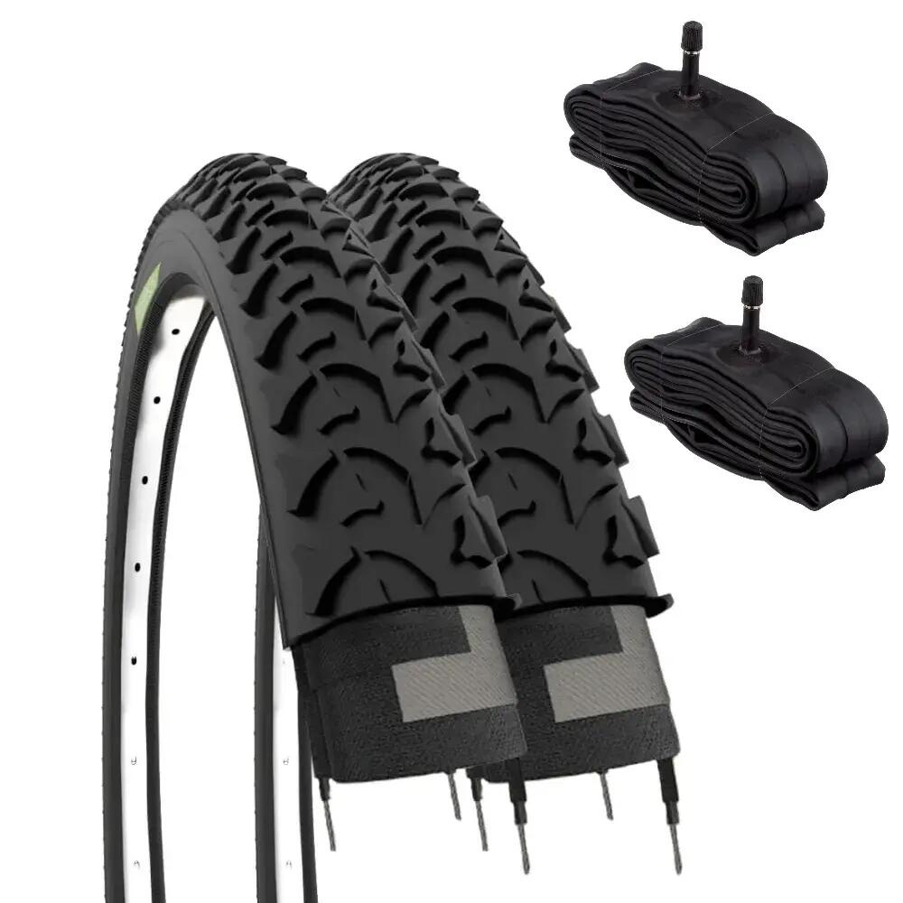 2 tyres 20x1.75 (47-406)+tubes, bike tyres knobby 20 x 1.75 kids EV