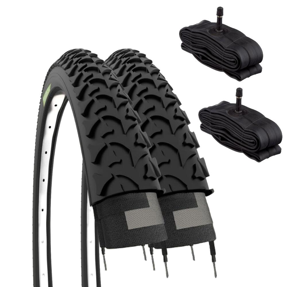 ECOVELO 2 copertoni 20x1.75 (47-406)+ camere, pneumatici tassellati 20 x 1.75 bambino EV