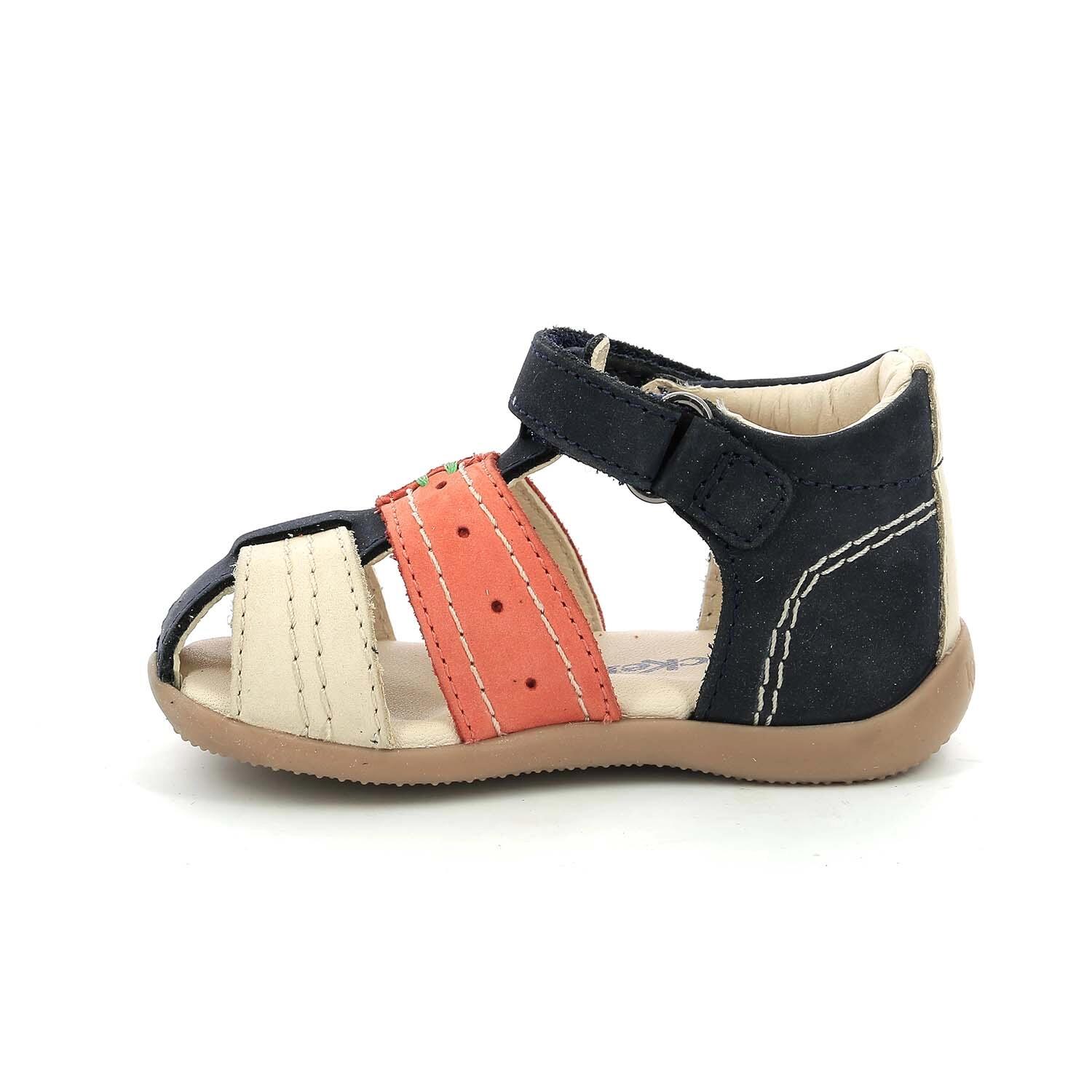Sandały dziecięce Kickers BIGBAZAR-2 MARINE BEIGE ORANGE 2/4