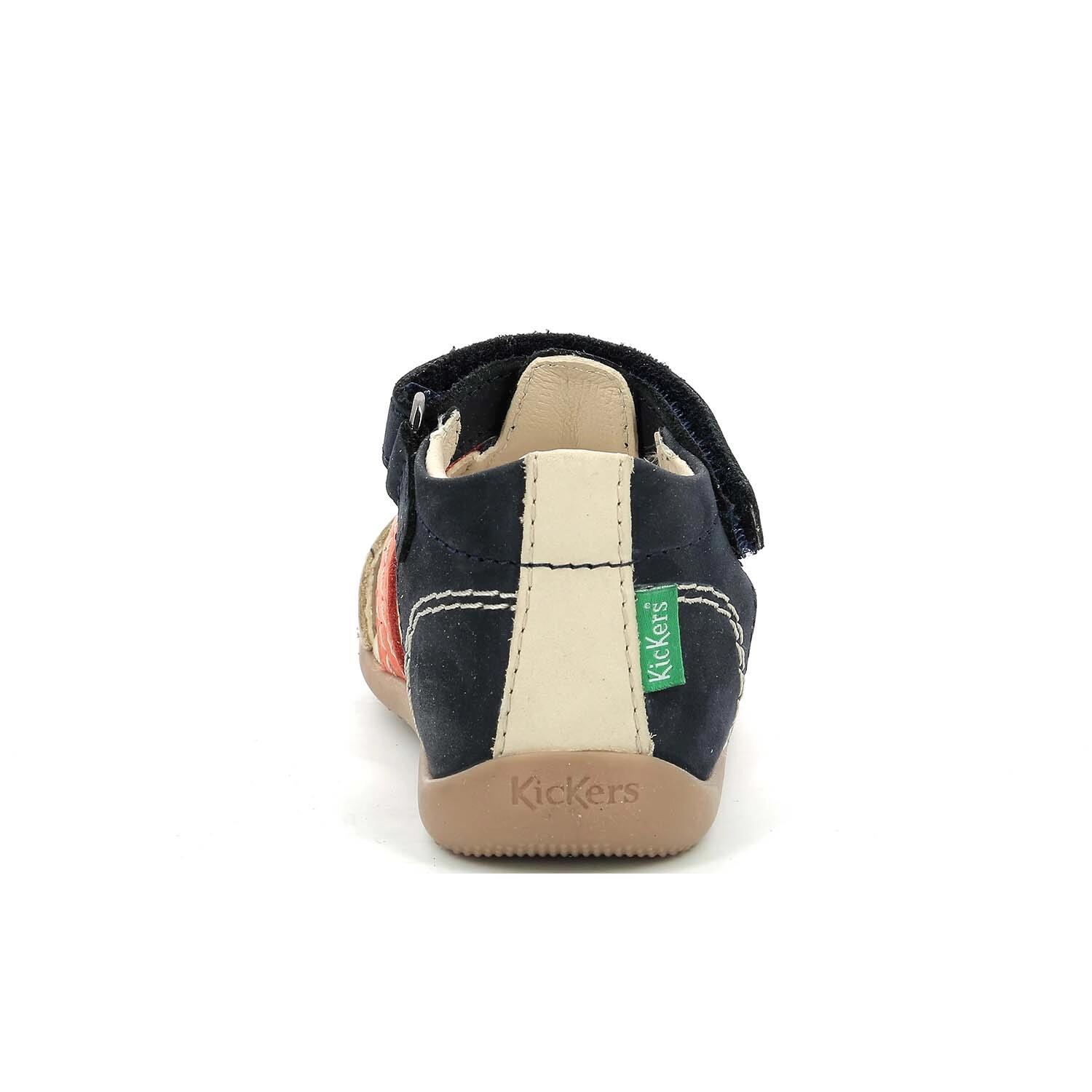 Sandały dziecięce Kickers BIGBAZAR-2 MARINE BEIGE ORANGE 4/4