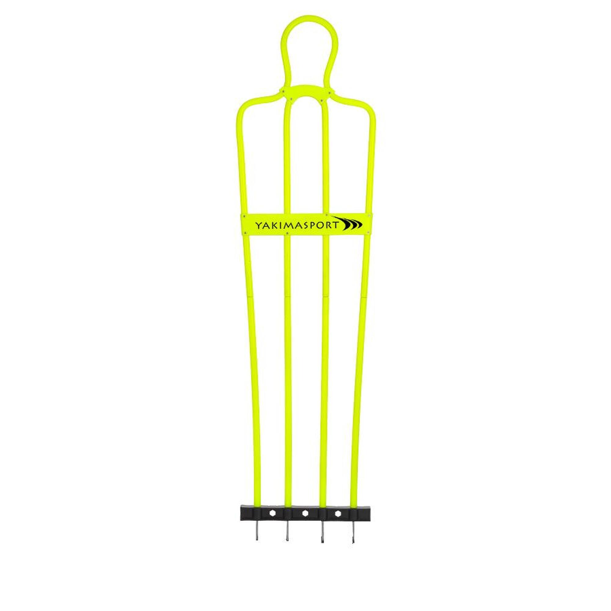 Mur piłkarski AirFlow, 160cm, Pasywny obrońca junior żółty