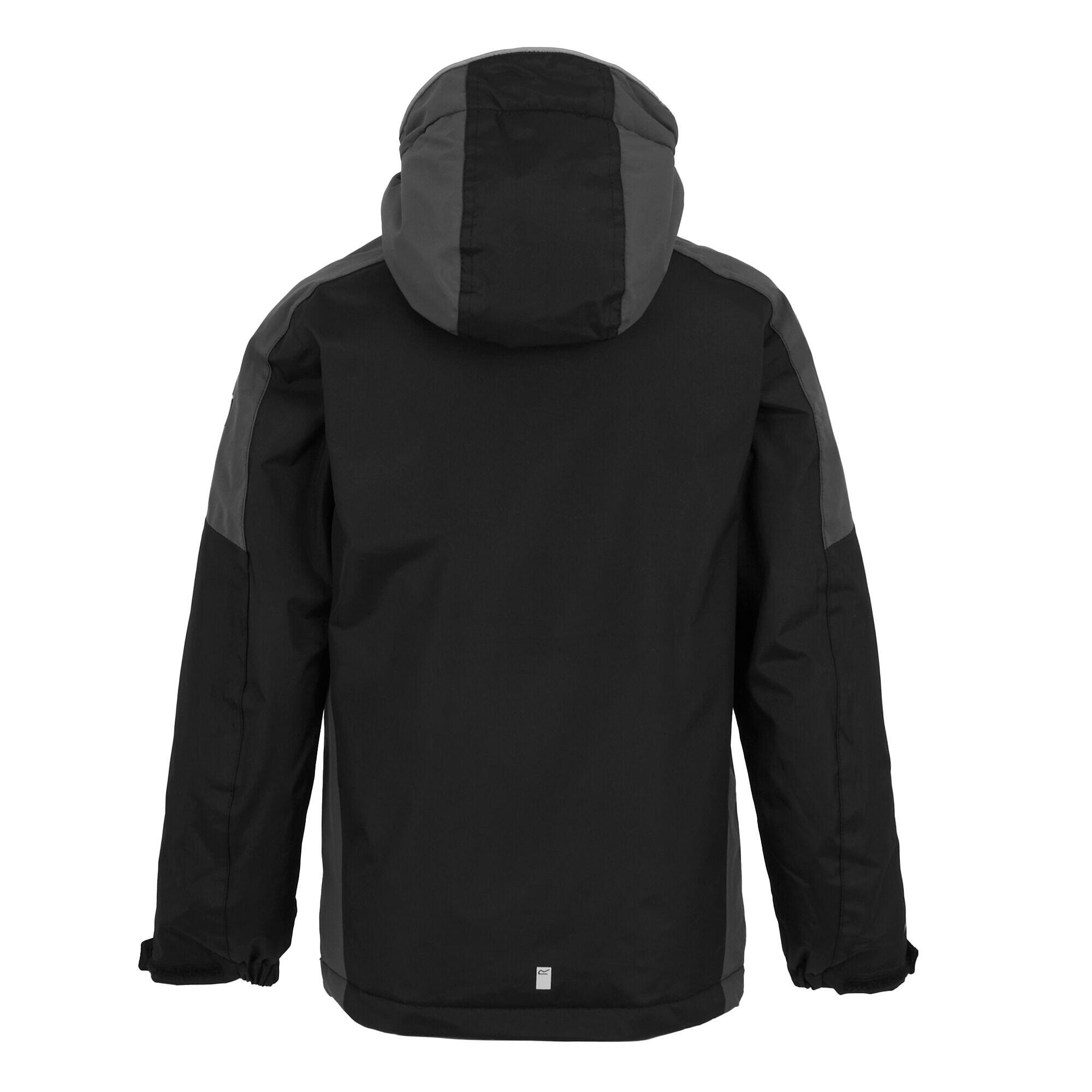 Chaqueta Senderismo Niño Impermeable Aislante Regatta Hurdle V, verde 4/7