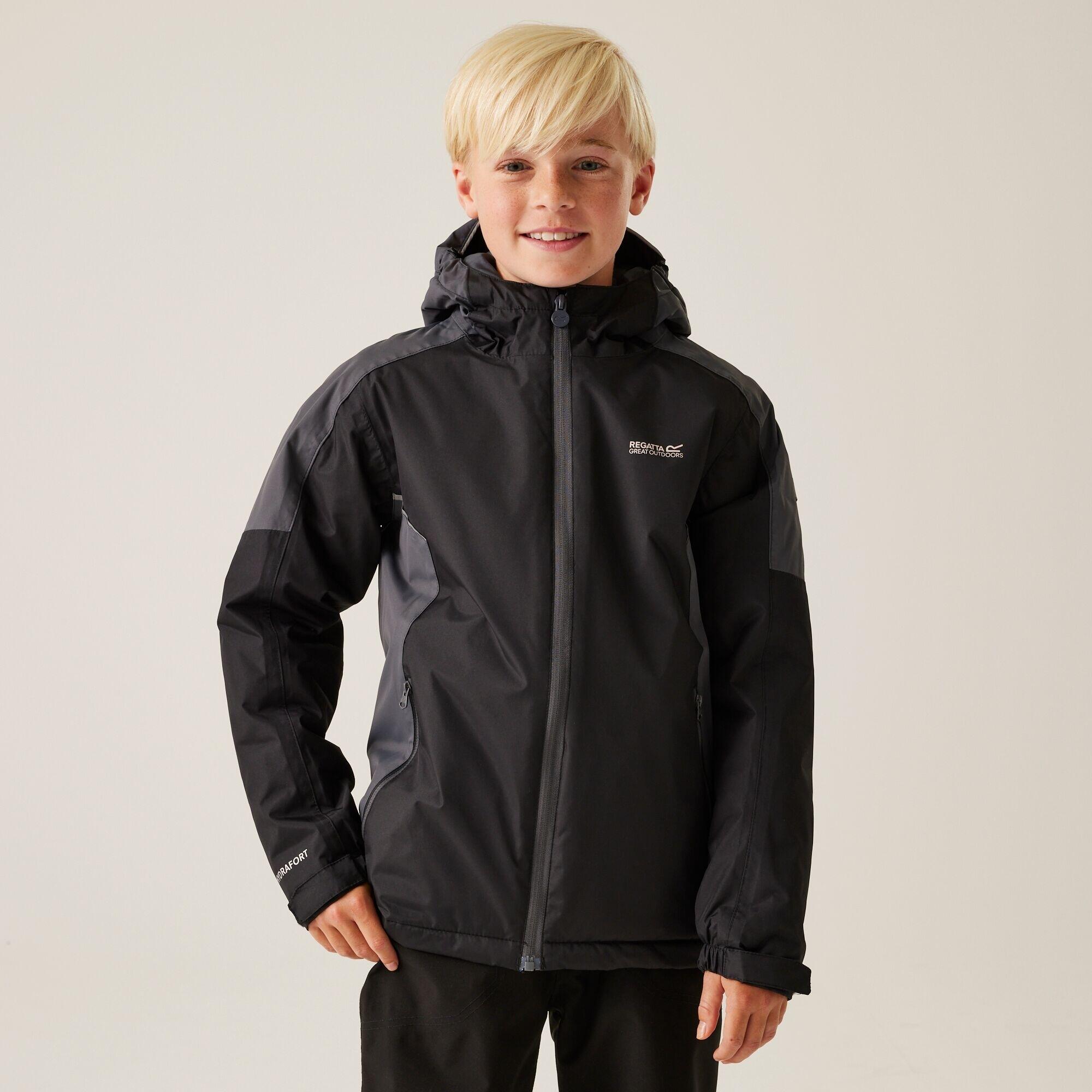 Chaqueta Senderismo Niño Impermeable Aislante Regatta Hurdle V, verde 2/7