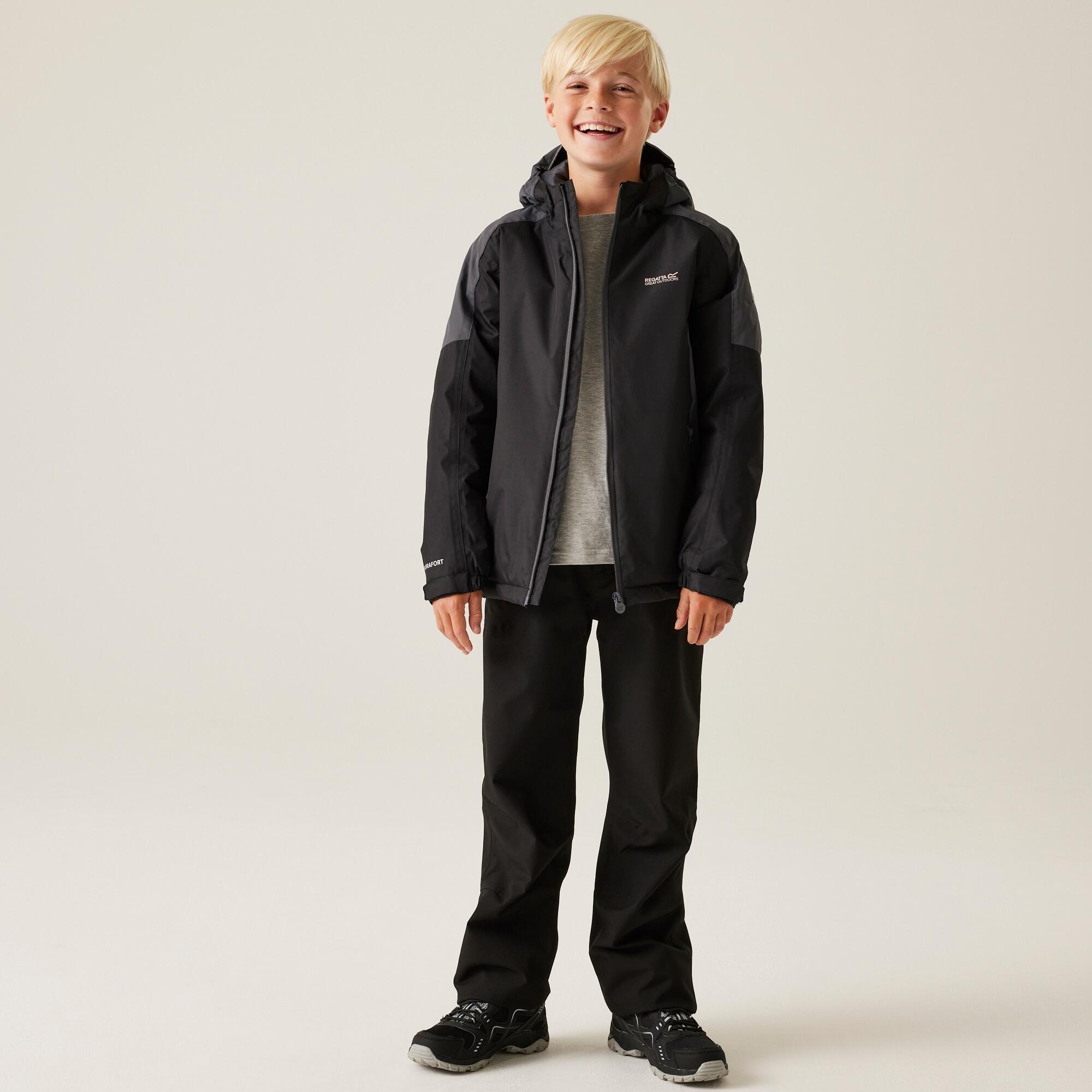 Chaqueta Senderismo Niño Impermeable Aislante Regatta Hurdle V, verde 3/7