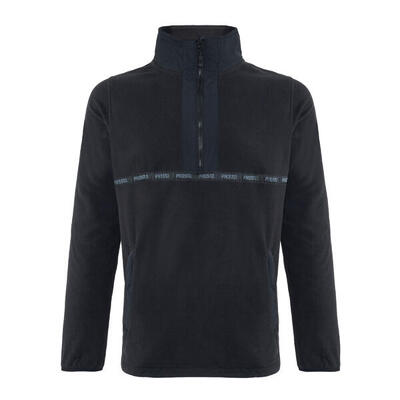 PROSTO Half Zip Fleece Nero Herren Sweatshirt