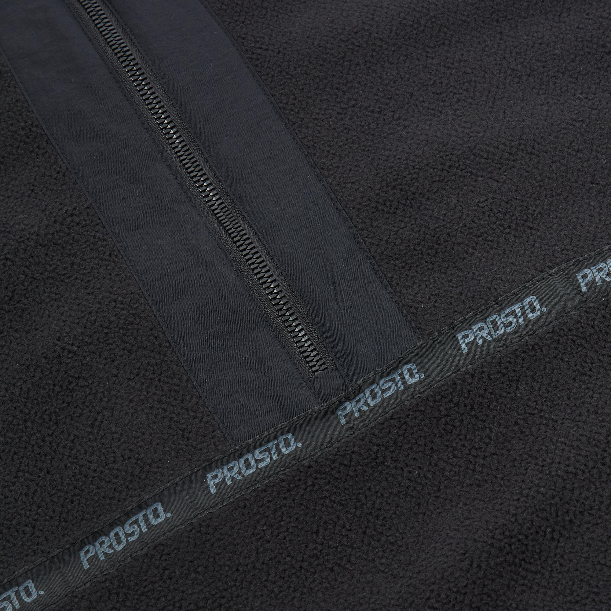 Bluza męska PROSTO Half Zip Fleece Nero 4/5