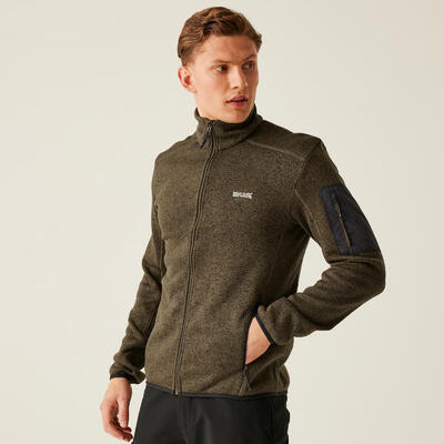 Fleece heren hiking hoge kraag newhill