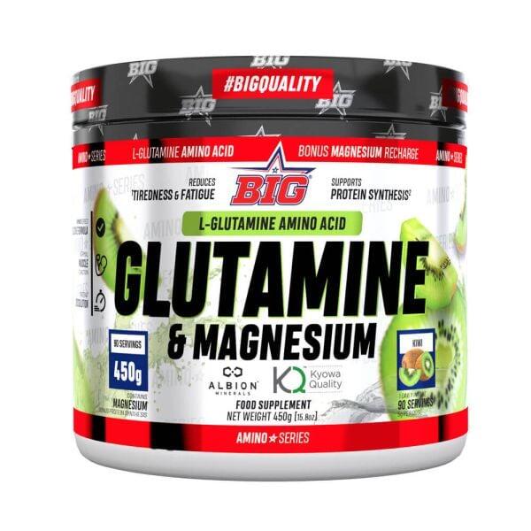 Glutamina de Big - 450g Kiwi da BIG Exclusivo online      27,40€  Preço por quantidade 54,80€kg BIG Glutamina de Big - 450g Kiwi da BIGVendido e expedido por: Masmusculo  