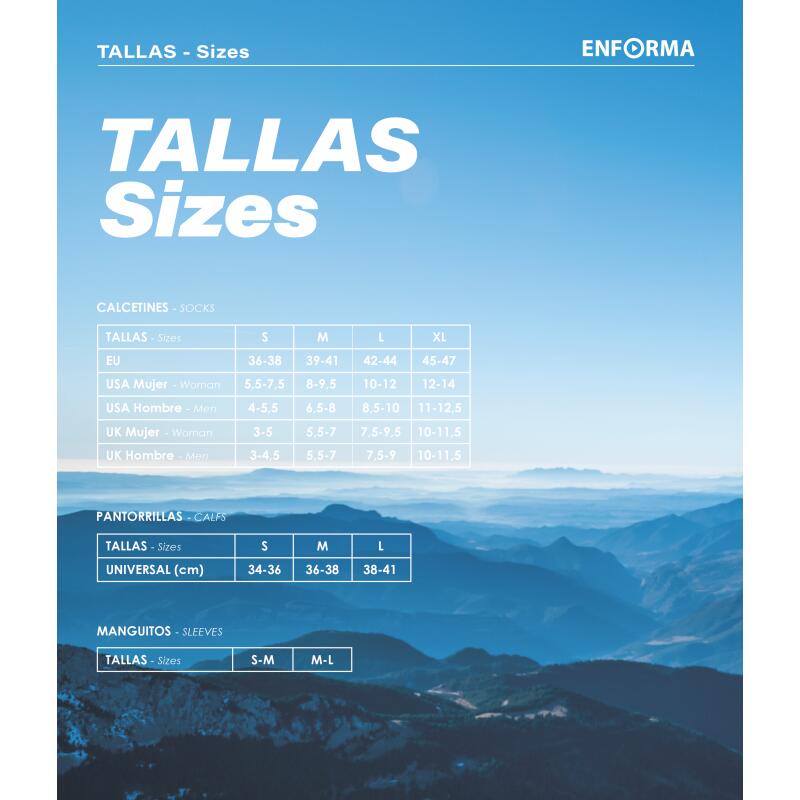 Meias de esqui e neve Enforma LOS ANDES Azul. Antibacteriano. 7/7