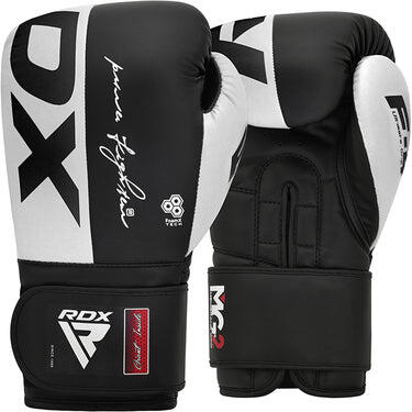 Boxing Gloves Rex F4 White/Black-10OZ