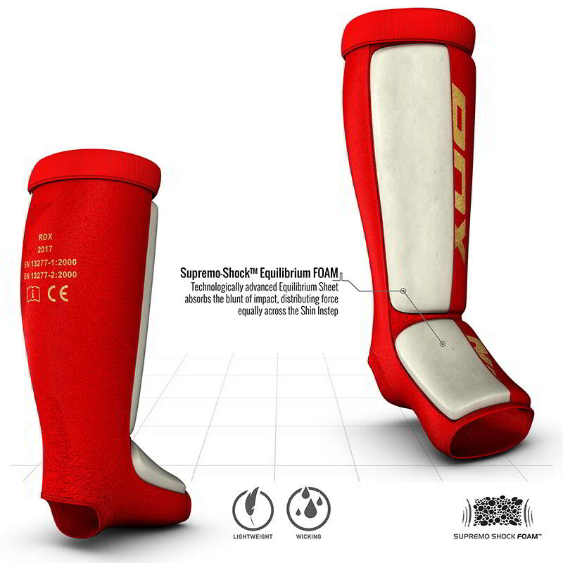 RDX SI MMA Gel Padded Lightweight Shin Instep Guard OEKO-TEX Standard certified 2/4