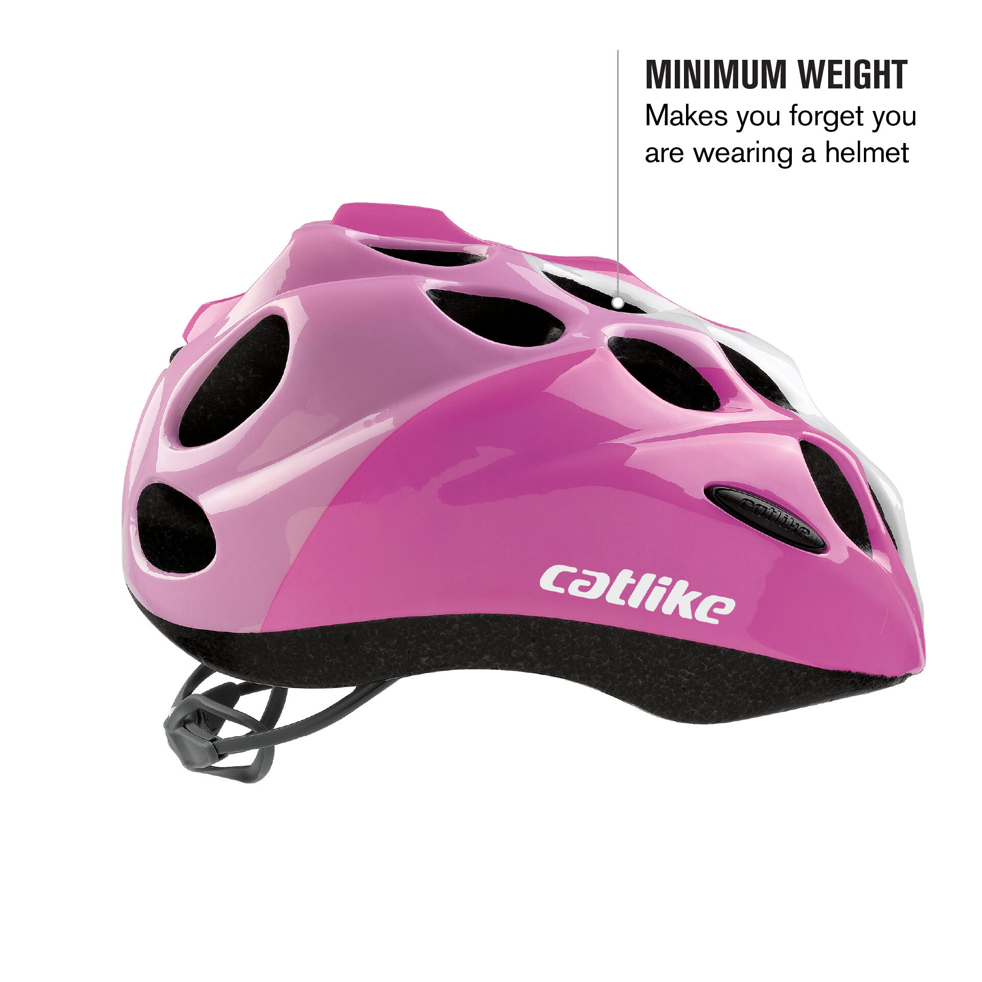 Catlike Kitten - Casco da Ciclismo Junior – Rosa/Bianco 6/6