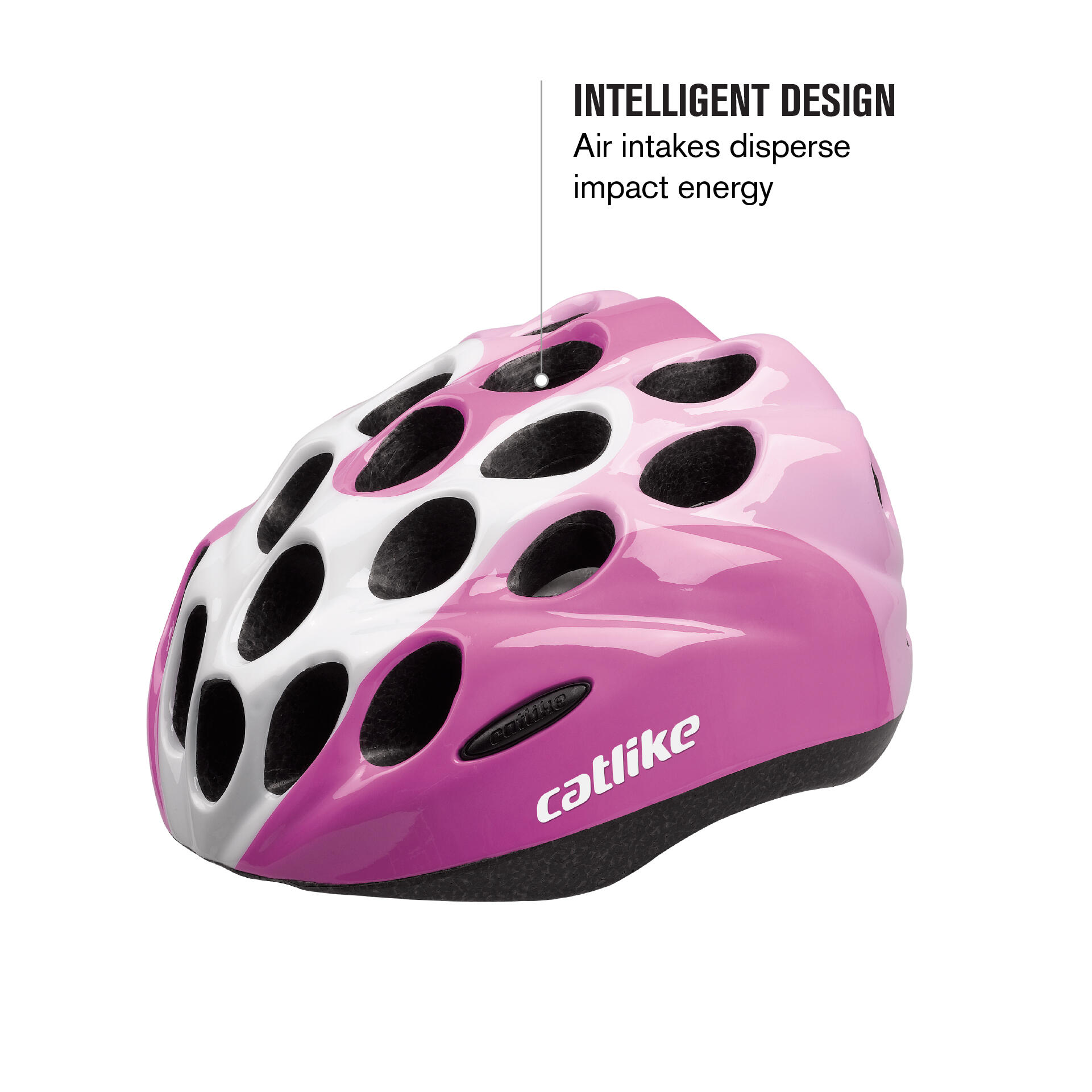 Catlike Kitten - Casco da Ciclismo Junior – Rosa/Bianco 3/6
