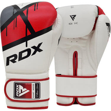Rdx Sports - Gants De Boxe Rdx F7 Ego – Blanc/rouge – 16oz - Gants De Boxe - Rouge - 16 Oz - Decathlon
