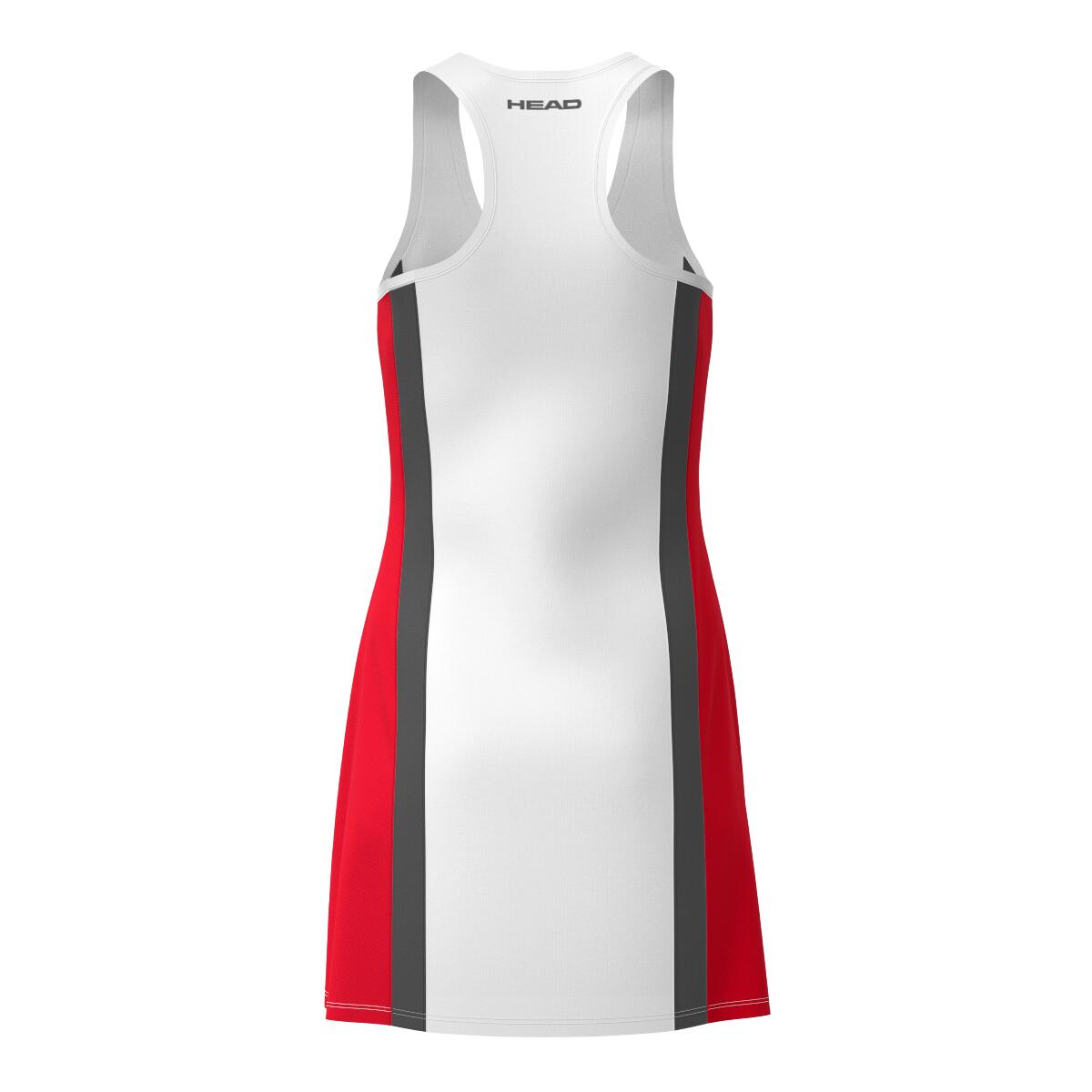 Club 25 Robe Femme Rouge/Blanc 2/5