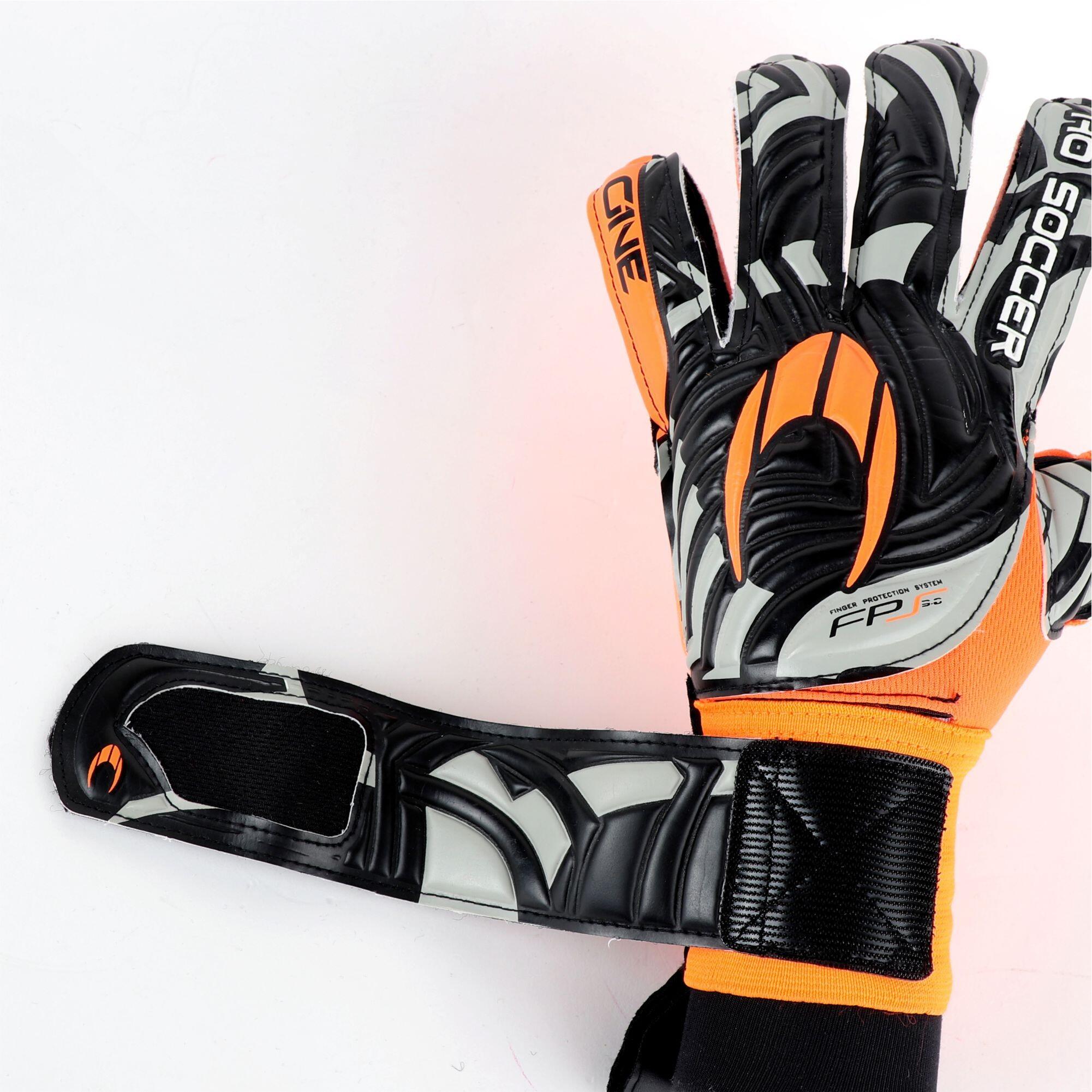 Guanti da portiere Ho Soccer per Adulti One FL Protek Ring Arancione Shadow 5/7