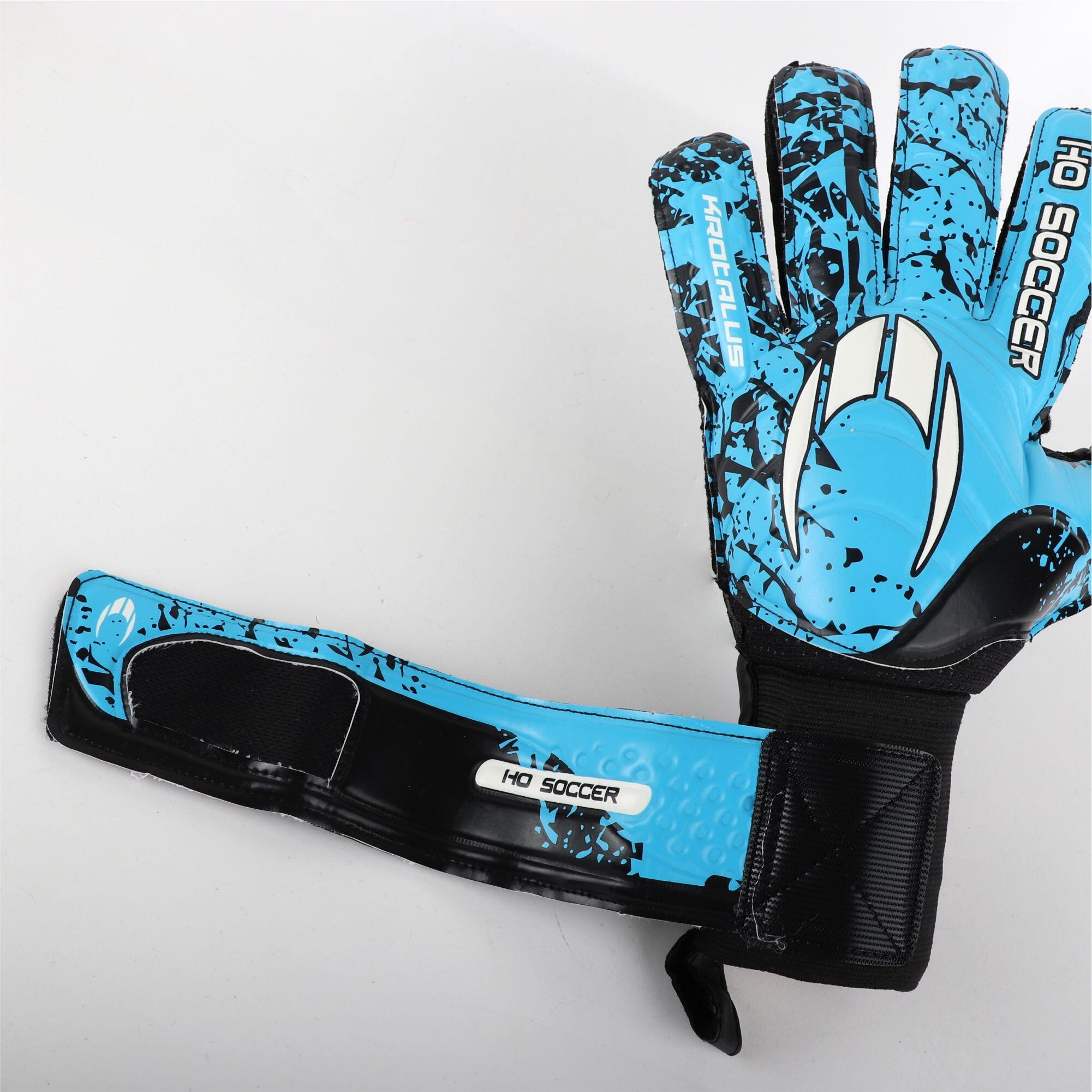 Guante de portero Ho Soccer Adulto Krotalus II Flat Azul Furious 4/7