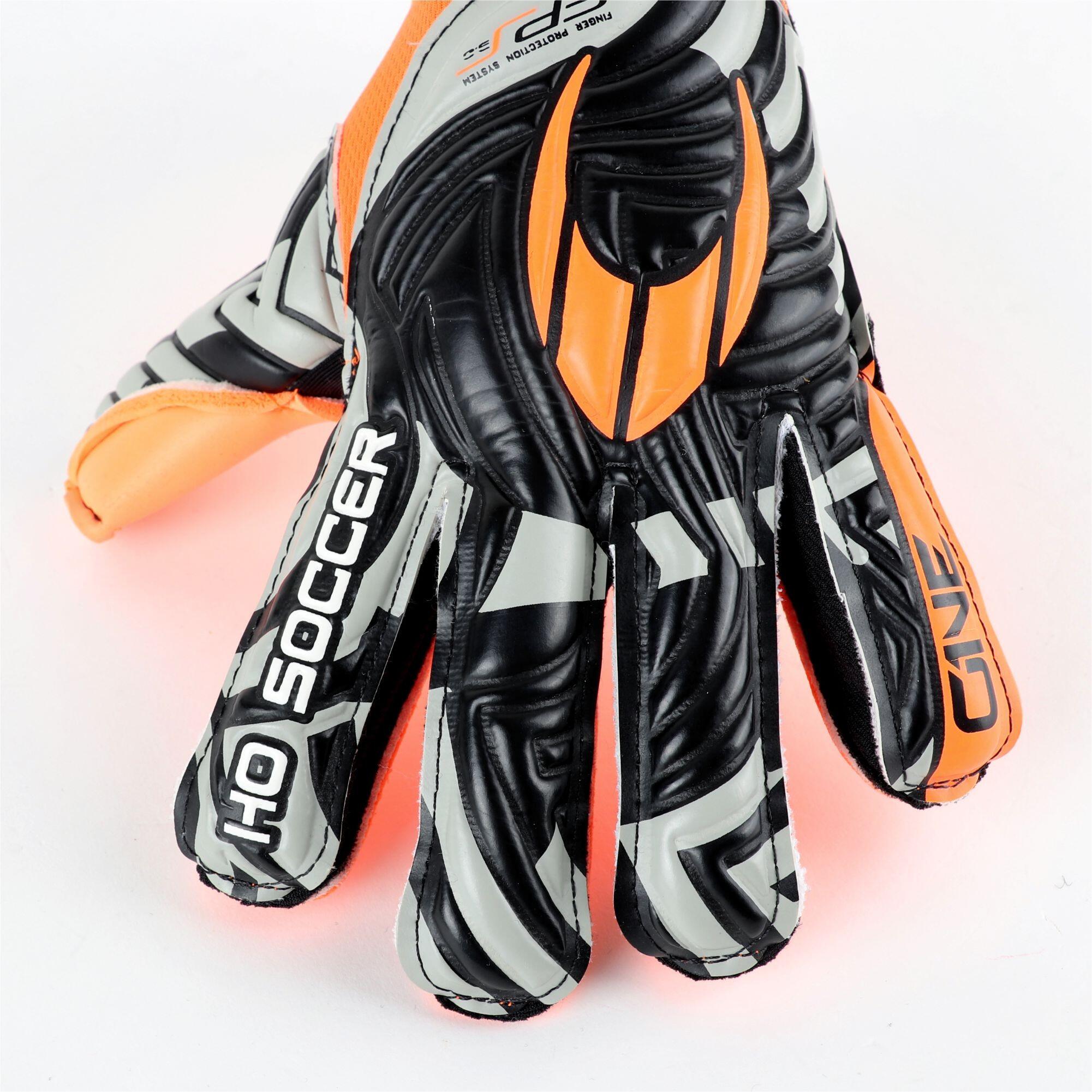 Guanti da portiere Ho Soccer per Adulti One FL Protek Ring Arancione Shadow 4/7