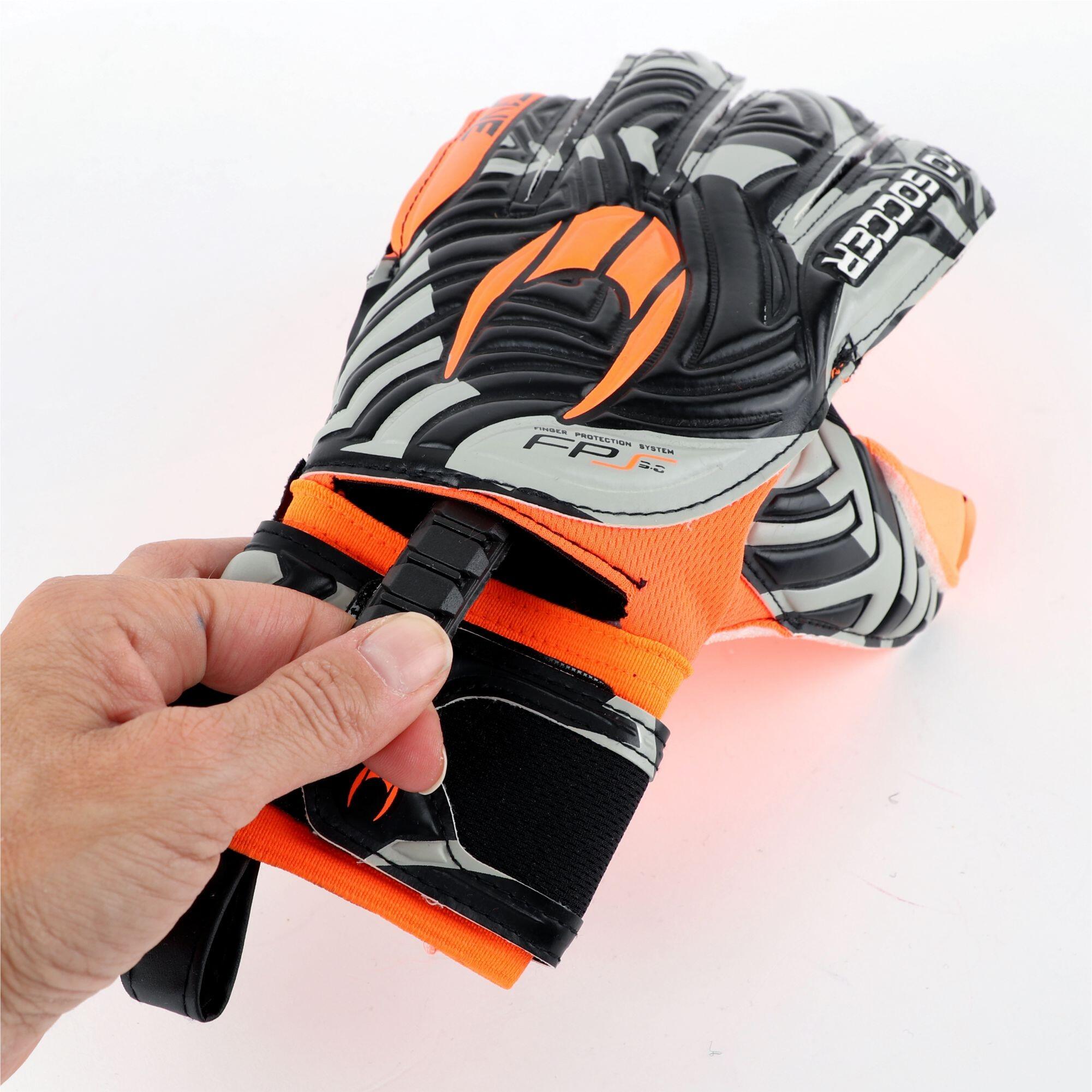 Guanti da portiere Ho Soccer per Adulti One FL Protek Ring Arancione Shadow 3/7