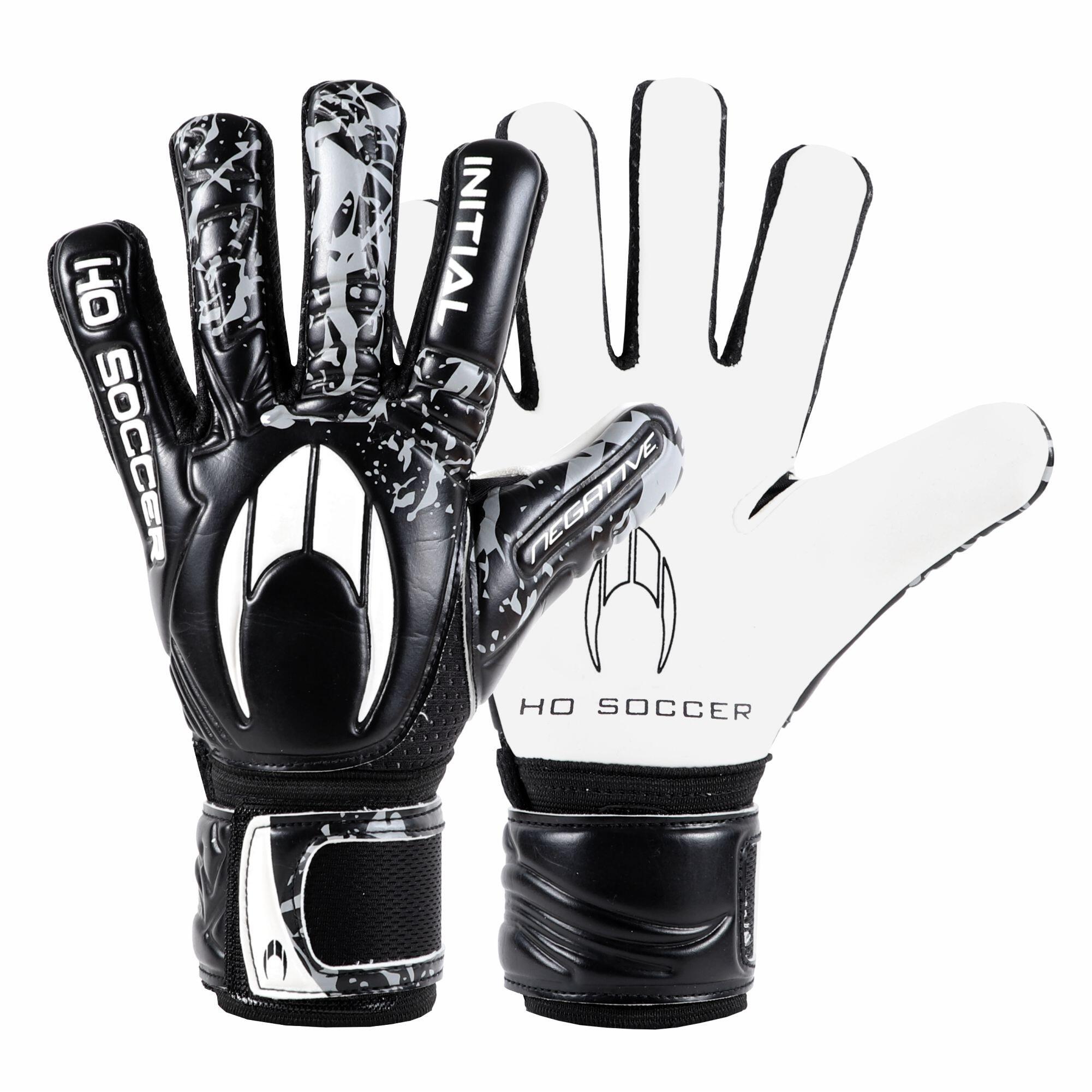 Ho Soccer - Gants De Gardien De But De Football Initial Pursuit Ng Black - Gants De Gardien - Blanc|noir - 6,5 - Decathlon
