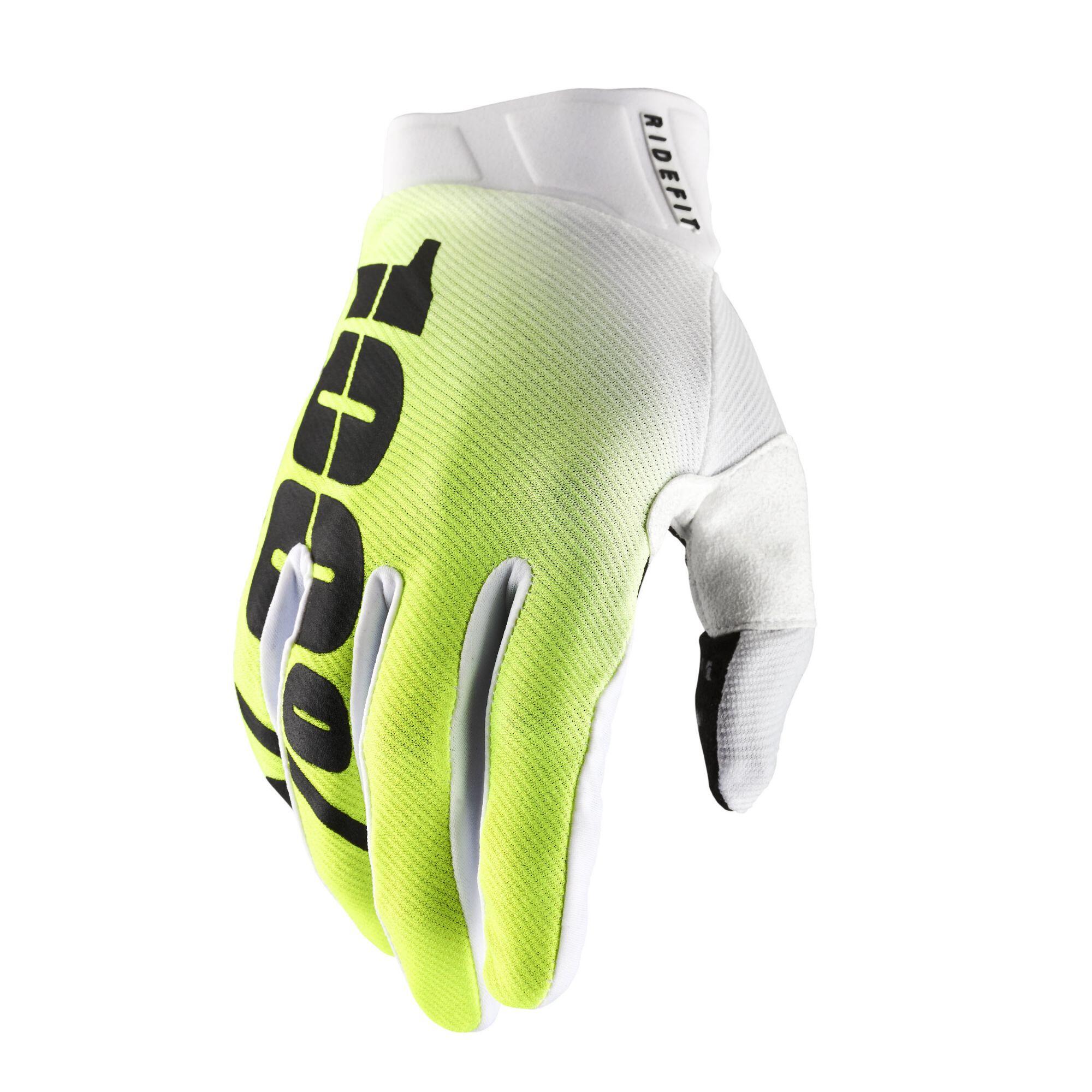 100% RIDEFIT Gloves Korp Yellow - Bike MTB Cycling