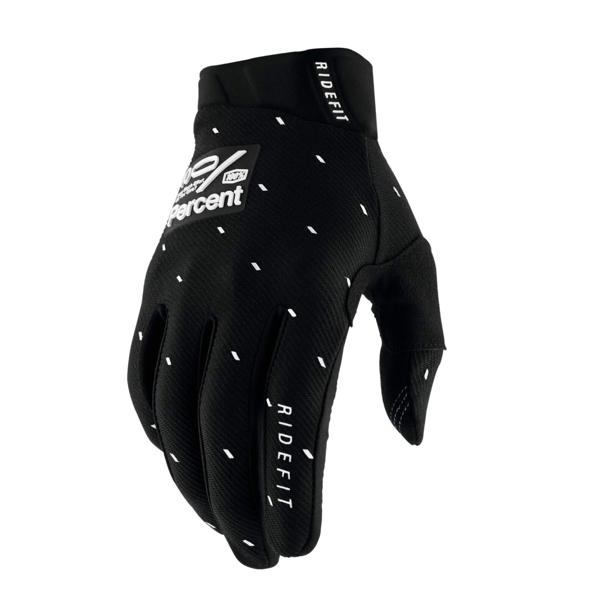 100% RIDEFIT Gloves Slasher Black - Bike MTB Cycling